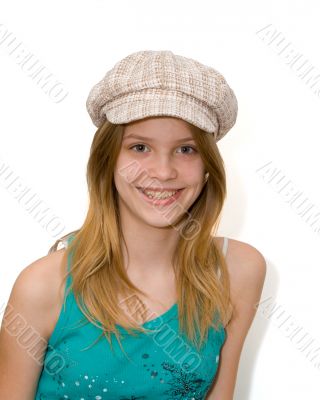 Young girl with hat