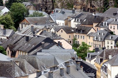 Luxembourg. The housetops