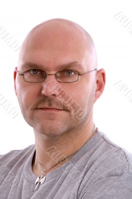 Adult balding man