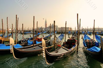 Venice gondoolas