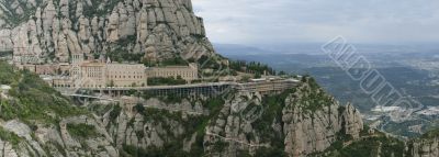 panorama of Montserrat, Spain