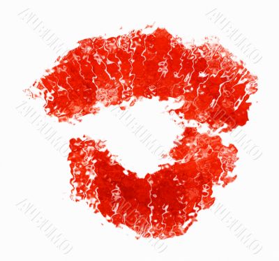 Imprint of lipstick