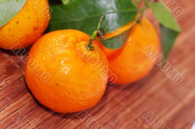 tangerines close-up