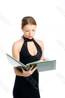 Woman with a book