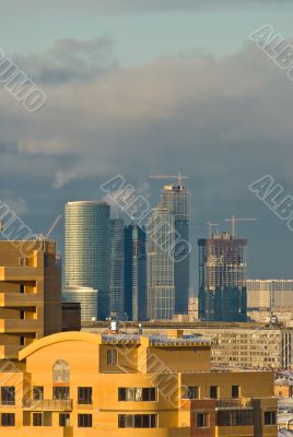 New skyscrapers in Moscow