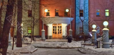 Night scene in the park