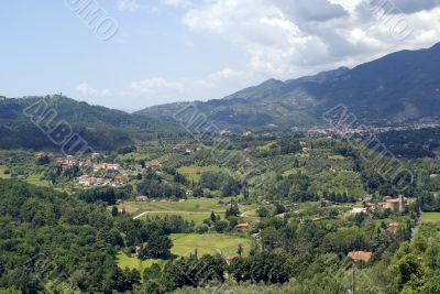 Landscape near Camaiore (Tuscany)