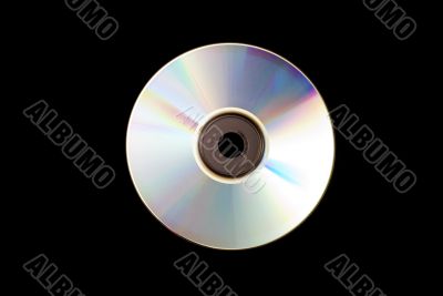 DVD isolated on black background