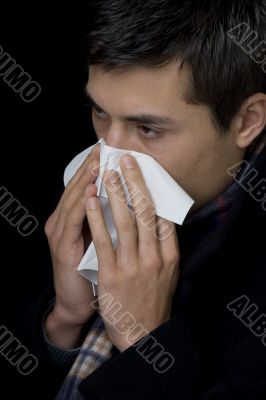 Handkerchief at cold