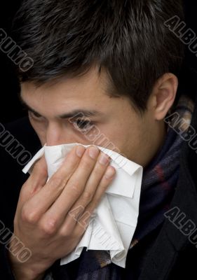 Handkerchief at cold
