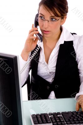 portrait of businesswoman in office
