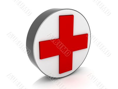 medical red cross sign