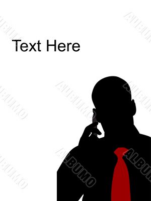 man talking on cell phone
