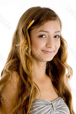 smiling teenager student