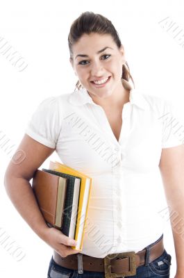 happy student with books