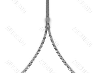 silver zipper