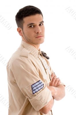 portrait of military male