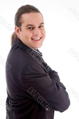 portrait of young handsome businessman