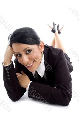 employee looking at camera
