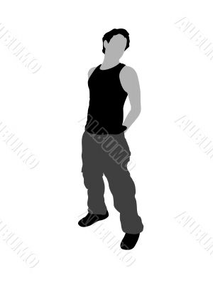 standing man