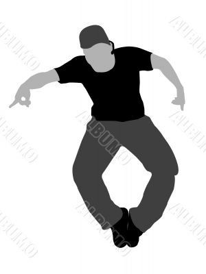 dancing young man