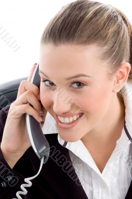 young executive busy on phone
