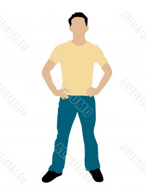 handsome man standing