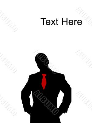 standing businessman looking at camera