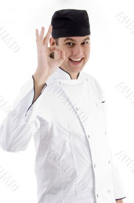 portrait of young chef