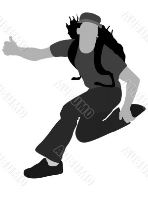 jumping man