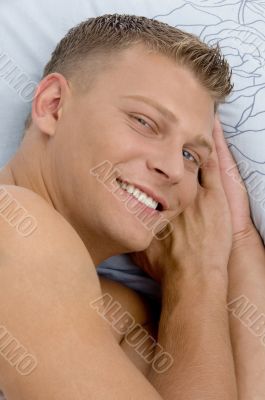 close up of smiling young man