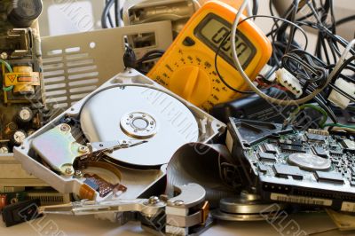 Old computer parts