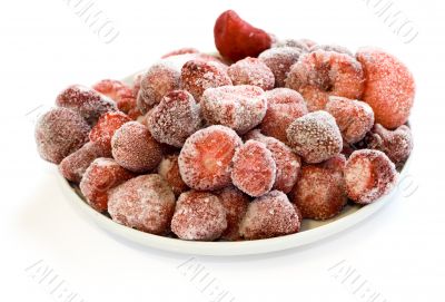 Frozen strawberries
