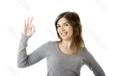 Optimistic woman
