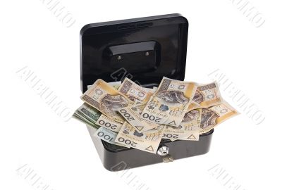 Money in cash box