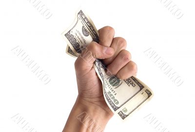 financial concept - hand with money