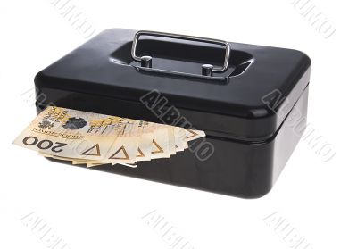 Money in cash box