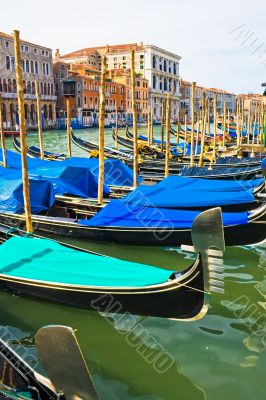 Gondolas on Grand Canal