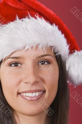 Santa girl portrait