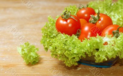 Fresh salad with tomatoes