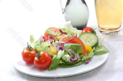 Fresh salad with tomatoes