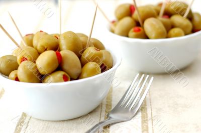 Olives, close-up