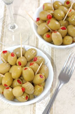 Olives, close-up