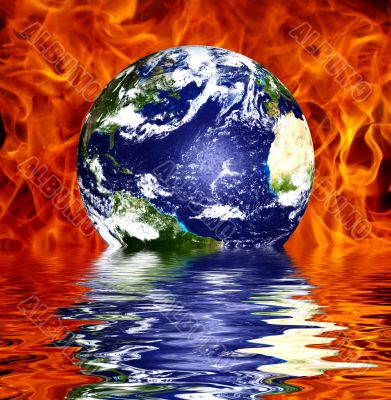 Global warming concept
