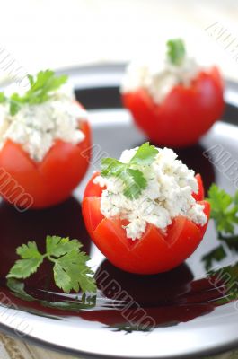 Tomatoes Stuffed with Feta