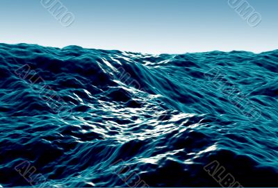 Stormy sea