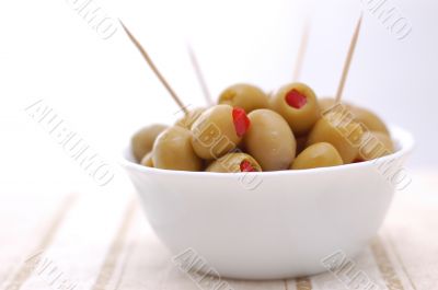 Olives, close-up
