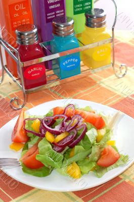 Fresh salad with tomatoes