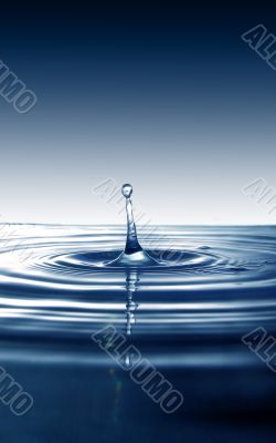Water drop splash