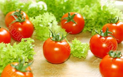 Fresh salad with tomatoes
